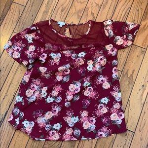 A floral dress top